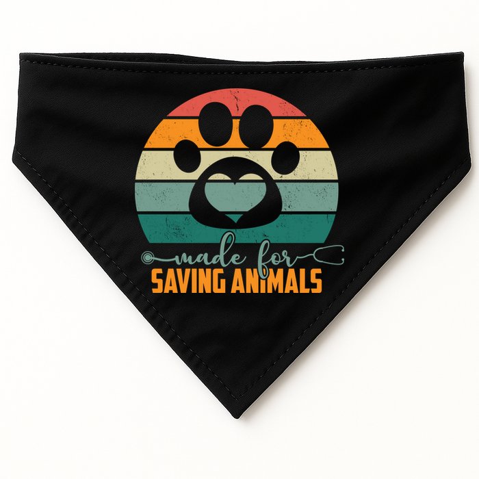 Made For Saving Animals Veterinarian USA-Made Doggie Bandana