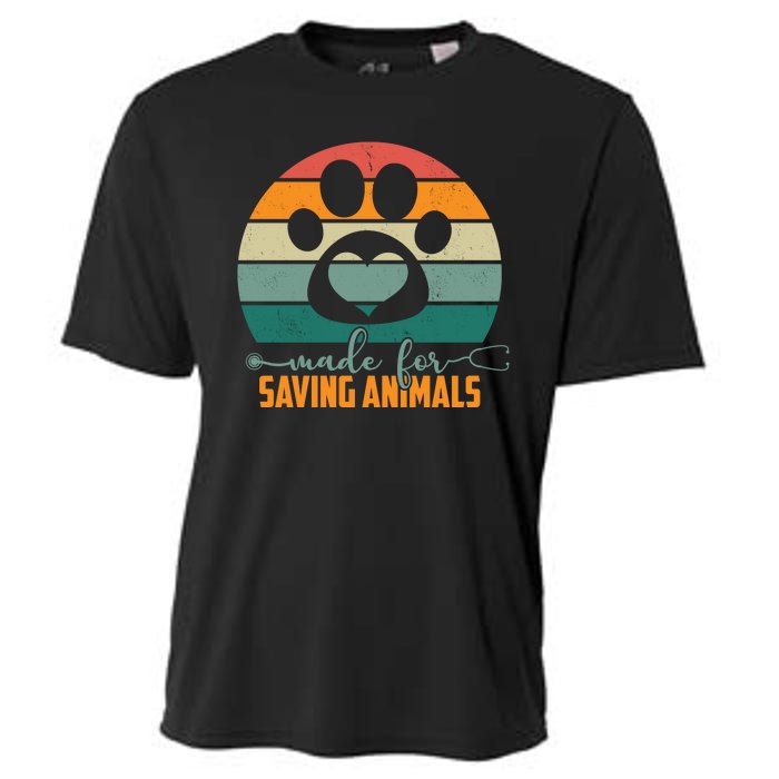 Made For Saving Animals Veterinarian Cooling Performance Crew T-Shirt