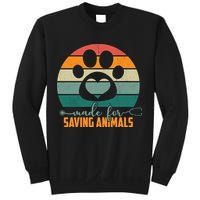 Made For Saving Animals Veterinarian Sweatshirt