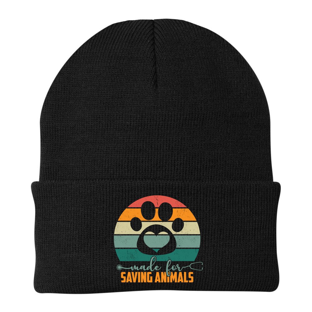 Made For Saving Animals Veterinarian Beanie