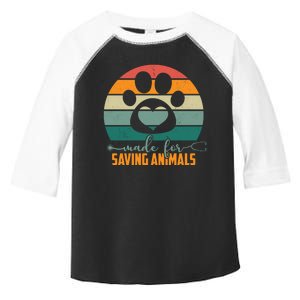 Made For Saving Animals Veterinarian Toddler Fine Jersey T-Shirt