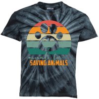 Made For Saving Animals Veterinarian Kids Tie-Dye T-Shirt