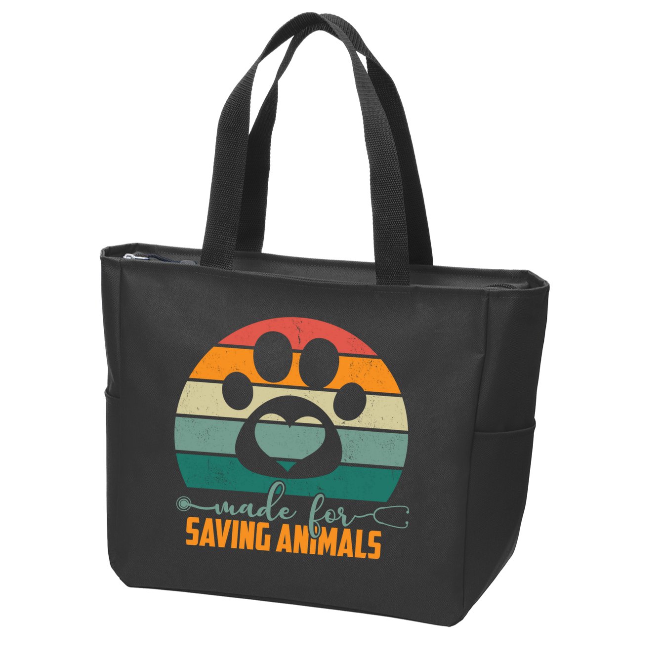 Made For Saving Animals Veterinarian Zip Tote Bag