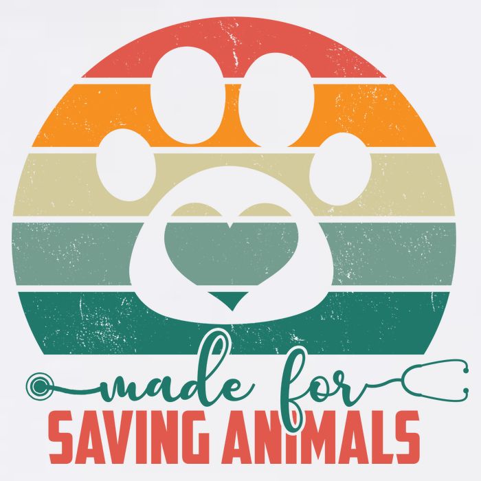 Made For Saving Animals Veterinarian Garment-Dyed Sweatshirt