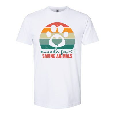 Made For Saving Animals Veterinarian Softstyle CVC T-Shirt