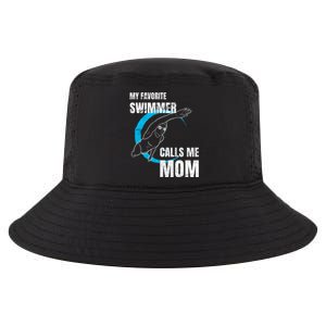 My Favorite Swimmer Calls Me Mom Swimming Mother's Day Gift Cool Comfort Performance Bucket Hat