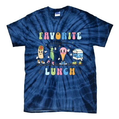 My Favorite Subject Is Lunch Lady Cafeteria Crew Retro Tie-Dye T-Shirt