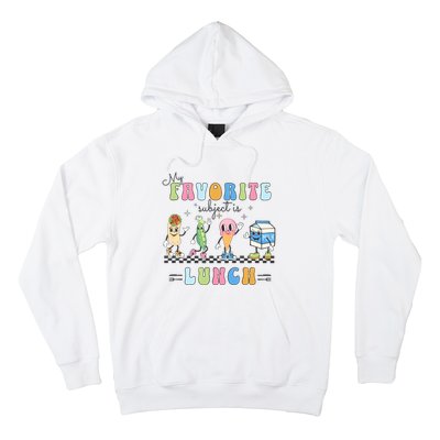 My Favorite Subject Is Lunch Lady Cafeteria Crew Retro Hoodie