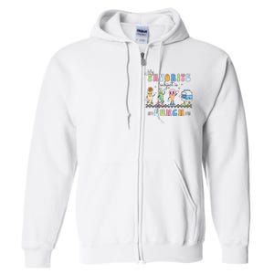 My Favorite Subject Is Lunch Lady Cafeteria Crew Retro Full Zip Hoodie