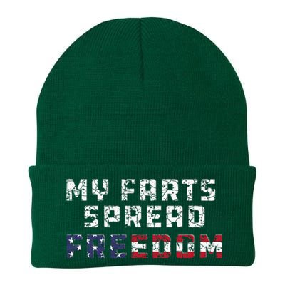 My Farts Spread Freedom Redneck Country Joke USA Flag Humor Knit Cap Winter Beanie