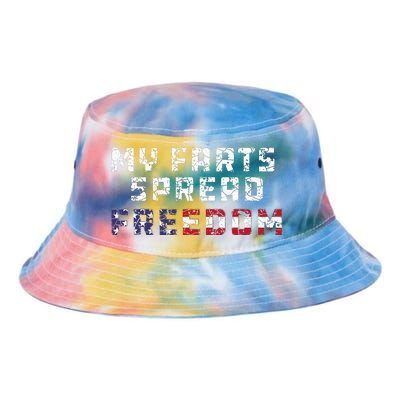 My Farts Spread Freedom Redneck Country Joke USA Flag Humor Tie Dye Newport Bucket Hat