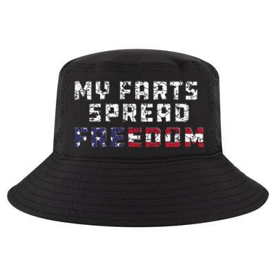 My Farts Spread Freedom Redneck Country Joke USA Flag Humor Cool Comfort Performance Bucket Hat