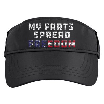 My Farts Spread Freedom Redneck Country Joke USA Flag Humor Adult Drive Performance Visor