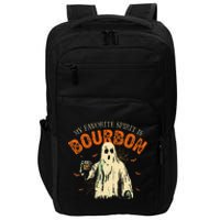 My Favorite Spirit Is Bourbon Funny Ghost Halloween Costume Gift Impact Tech Backpack