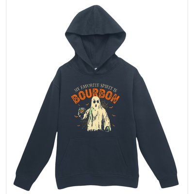 My Favorite Spirit Is Bourbon Funny Ghost Halloween Costume Gift Urban Pullover Hoodie