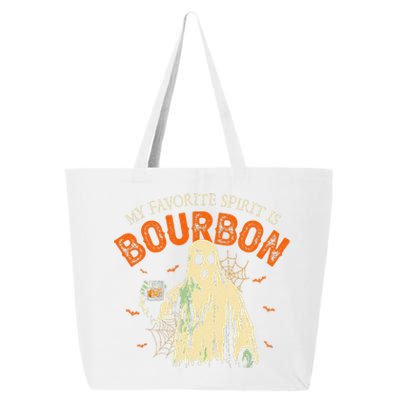 My Favorite Spirit Is Bourbon Funny Ghost Halloween Costume Gift 25L Jumbo Tote