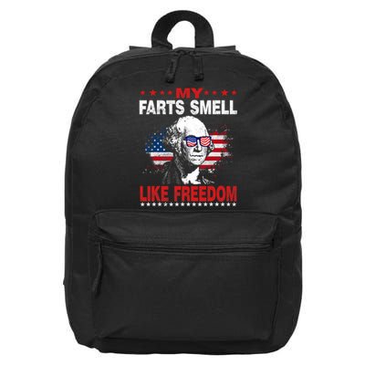 My Farts Smell Like Freedom 4th Of July For Patriotic Of Usa 16 in Basic Backpack