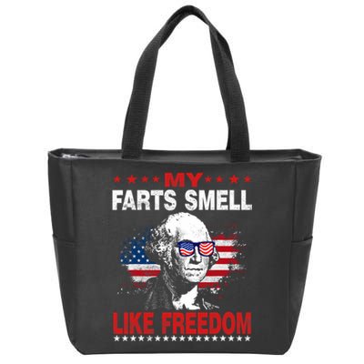 My Farts Smell Like Freedom 4th Of July For Patriotic Of Usa Zip Tote Bag