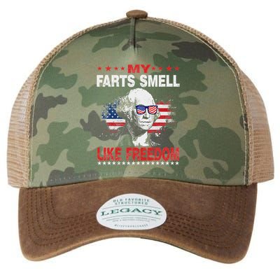 My Farts Smell Like Freedom 4th Of July For Patriotic Of Usa Legacy Tie Dye Trucker Hat