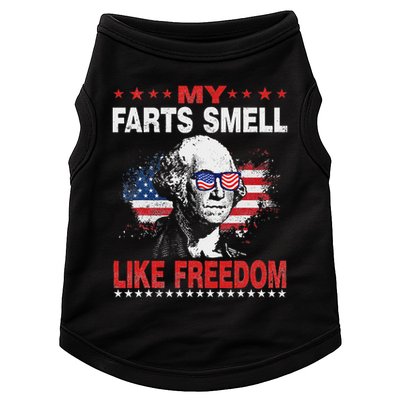 My Farts Smell Like Freedom 4th Of July For Patriotic Of Usa Doggie Tank