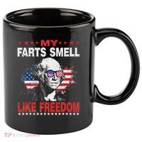 My Farts Smell Like Freedom 4th Of July For Patriotic Of Usa 11oz C Handle Ceramic Mug
