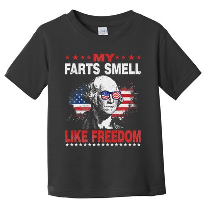 My Farts Smell Like Freedom 4th Of July For Patriotic Of Usa Toddler T-Shirt