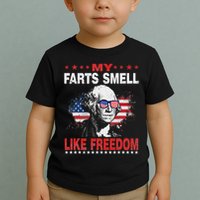 My Farts Smell Like Freedom 4th Of July For Patriotic Of Usa Toddler T-Shirt
