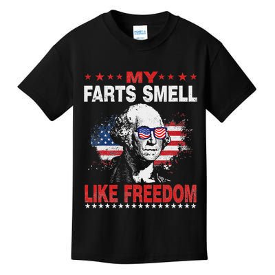 My Farts Smell Like Freedom 4th Of July For Patriotic Of Usa Kids T-Shirt