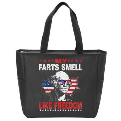 My Farts Smell Like Freedom 4th Of July For Patriotic Of Usa Zip Tote Bag