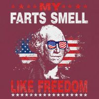 My Farts Smell Like Freedom 4th Of July For Patriotic Of Usa 16oz Travel Tumbler