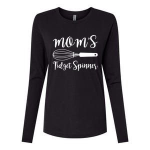 Mom's Fidget Spinner Chef Culinary Baker Gift Cool Gift Womens Cotton Relaxed Long Sleeve T-Shirt