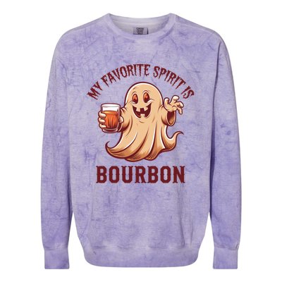 My Favorite Spirit Is Bourbon | Bourbon Lover Gifts Colorblast Crewneck Sweatshirt