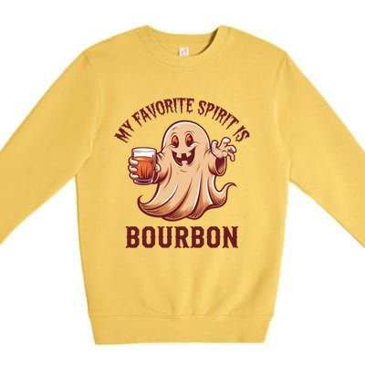 My Favorite Spirit Is Bourbon | Bourbon Lover Gifts Premium Crewneck Sweatshirt