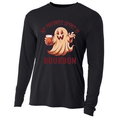 My Favorite Spirit Is Bourbon | Bourbon Lover Gifts Cooling Performance Long Sleeve Crew