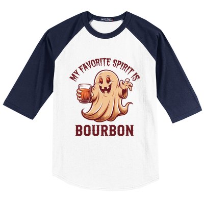 My Favorite Spirit Is Bourbon | Bourbon Lover Gifts Baseball Sleeve Shirt