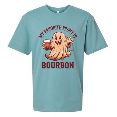 My Favorite Spirit Is Bourbon | Bourbon Lover Gifts Sueded Cloud Jersey T-Shirt