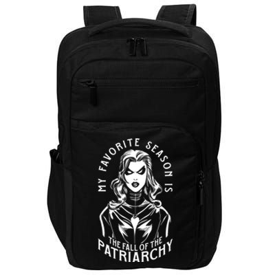 My Favorite Season Is The Fall Of The Patriarchy Goth Witch Gift Impact Tech Backpack