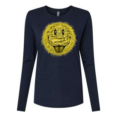 Ma Fur Smiley Pet Womens Cotton Relaxed Long Sleeve T-Shirt