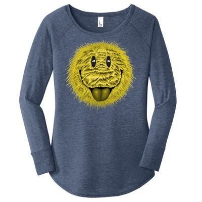 Ma Fur Smiley Pet Women's Perfect Tri Tunic Long Sleeve Shirt