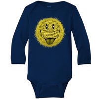 Ma Fur Smiley Pet Baby Long Sleeve Bodysuit