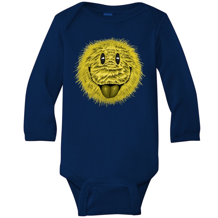 Ma Fur Smiley Pet Baby Long Sleeve Bodysuit