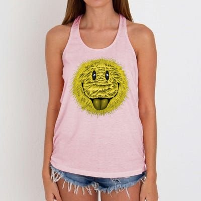 Ma Fur Smiley Pet Women's Knotted Racerback Tank