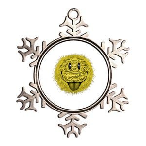 Ma Fur Smiley Pet Metallic Star Ornament