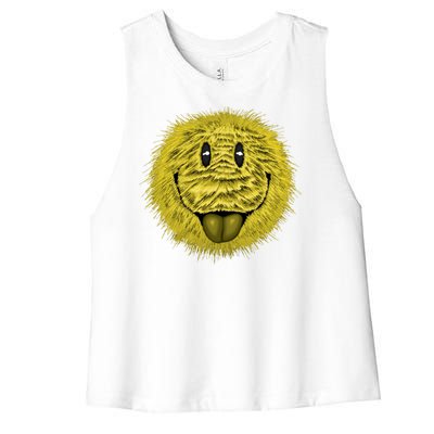 Ma Fur Smiley Pet Women's Racerback Cropped Tank