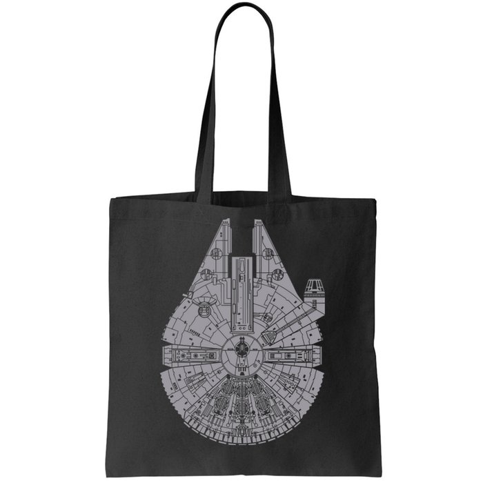 MILLENNIUM FALCON Sketch Tote Bag