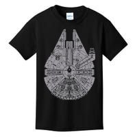 MILLENNIUM FALCON Sketch Kids T-Shirt