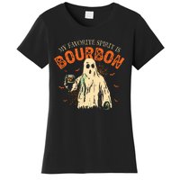 My Favorite Spirit Is Bourbon Funny Ghost Halloween Costume Women's T-Shirt