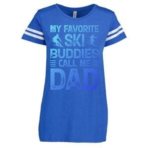 My Favorite Ski Buddies Call Me Dad Happy Father Day Cool Gift Enza Ladies Jersey Football T-Shirt