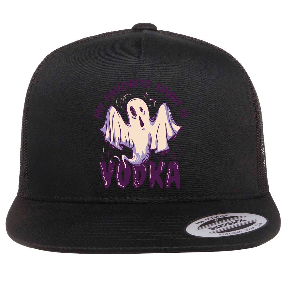 My Favorite Spirit Is Vodka Flat Bill Trucker Hat