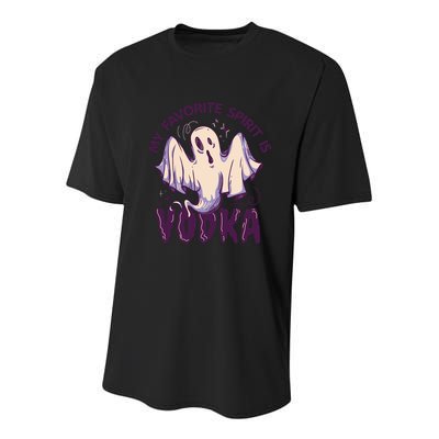 My Favorite Spirit Is Vodka Youth Performance Sprint T-Shirt